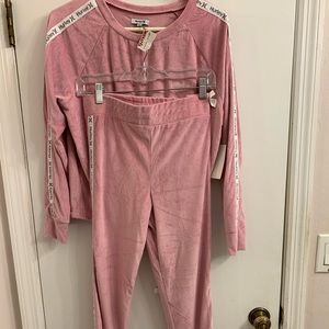 Hurley pink and white  jumpsuit size medium NWT